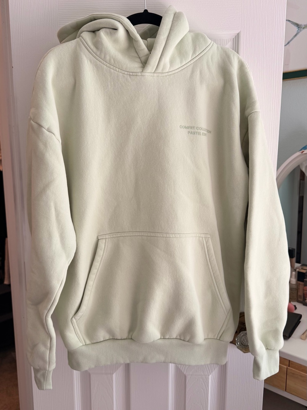 COMFRT Collection Pastel Edit Hoodie Sweatshirt - Mint - S